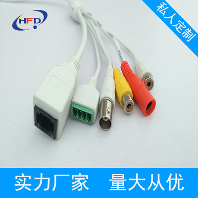 22芯網絡攝像機尾線雙RCA高清安防監控線的生產與應用